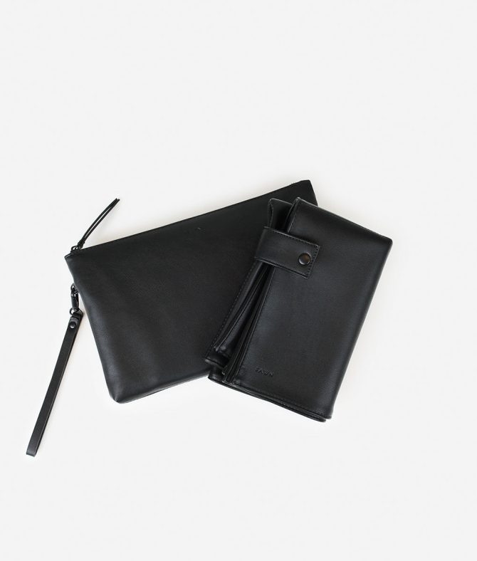 The Square Diaper Bag Bundle - Black / Black - Image 3