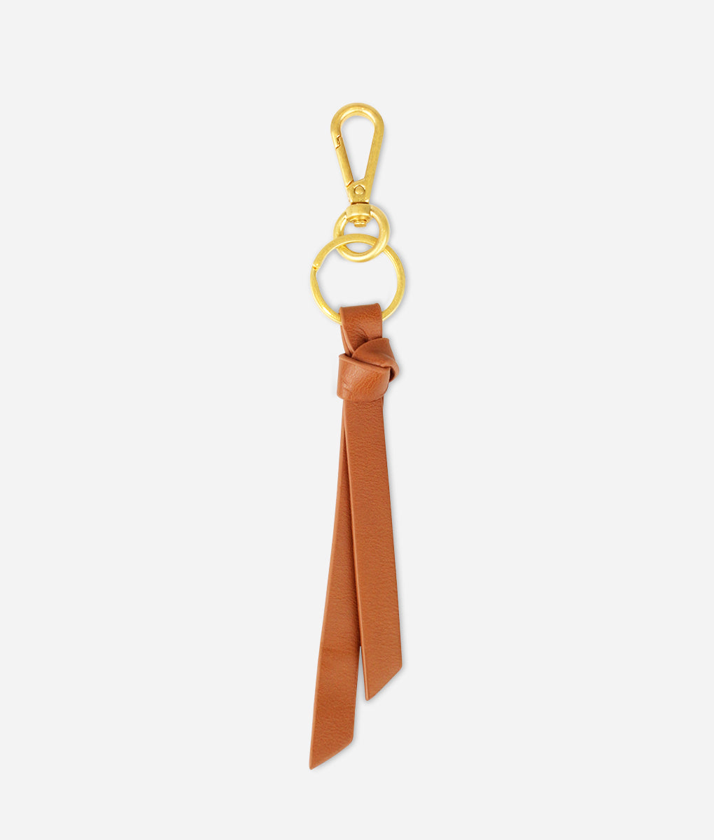 The Knotted Keychain – Brown