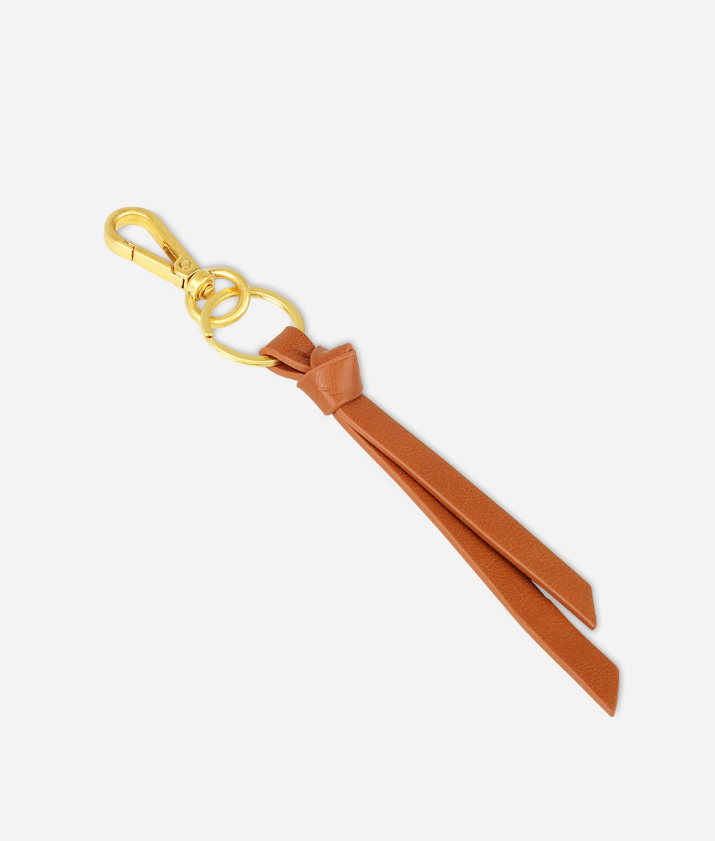 The Knotted Keychain – Brown