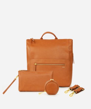 The Square Diaper Bag Bundle - Brown
