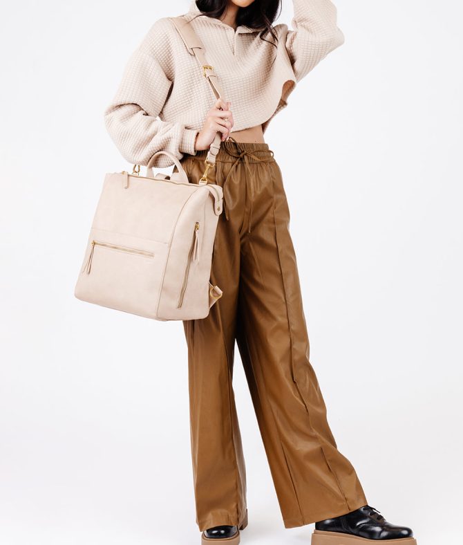 The Fawn + Nordstrom Square Diaper Bag - Beige - Image 8