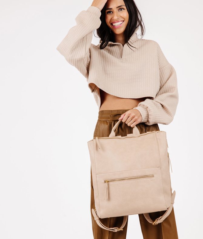 The Fawn + Nordstrom Square Diaper Bag - Beige - Image 9