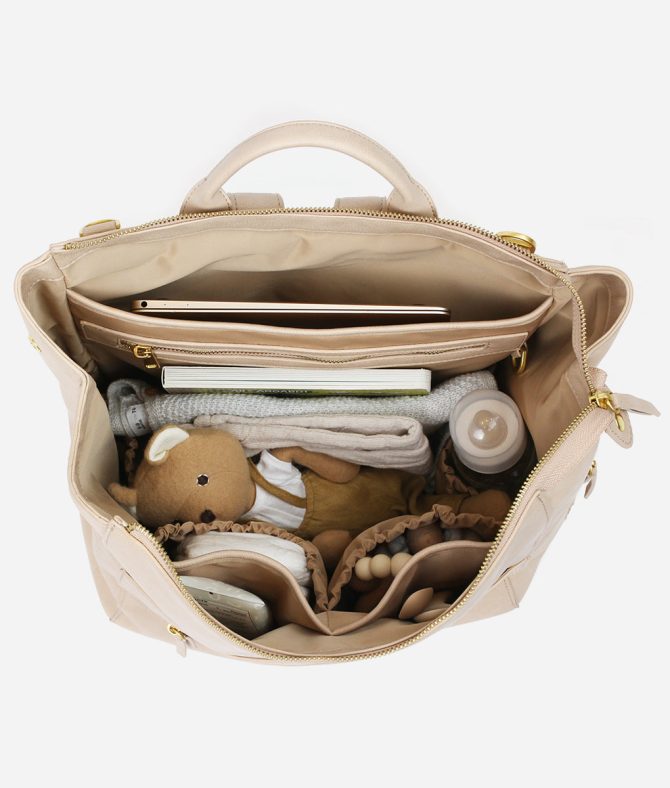 The Fawn + Nordstrom Square Diaper Bag Bundle - Beige - Image 5