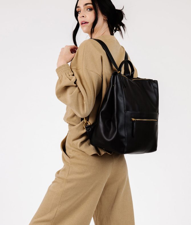 The Square Diaper Bag - Black - Image 6