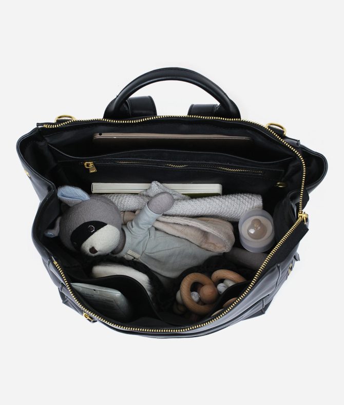 The Square Diaper Bag Bundle - Black - Image 5