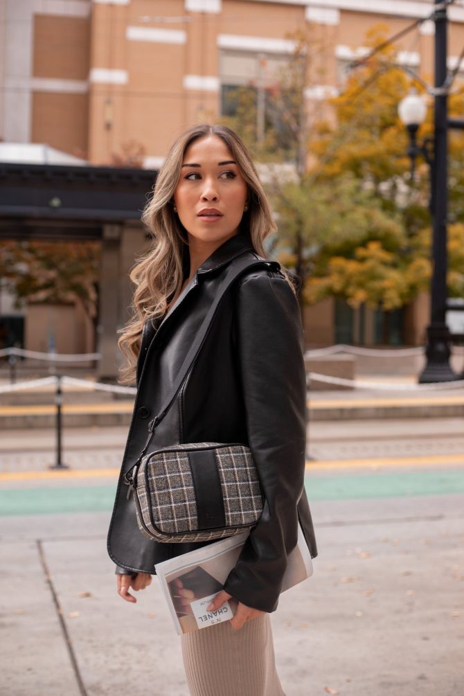 The Camera Bag - Plaid Tweed - Image 4