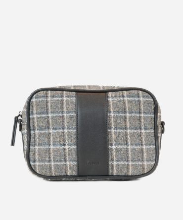 The Camera Bag - Plaid Tweed