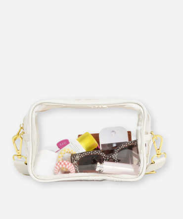 The Clear Crossbody - White
