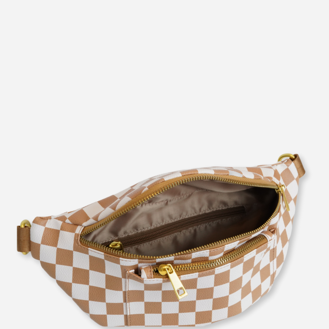 The Fawny Pack - Tan / Check - Image 4