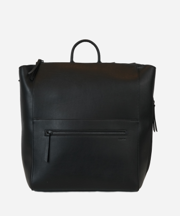 The Square Diaper Bag - Black/Black