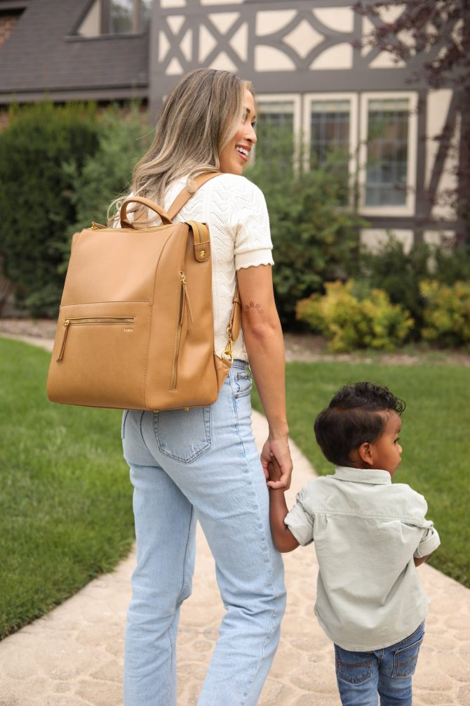 The Square Diaper Bag Bundle - Tan - Image 10