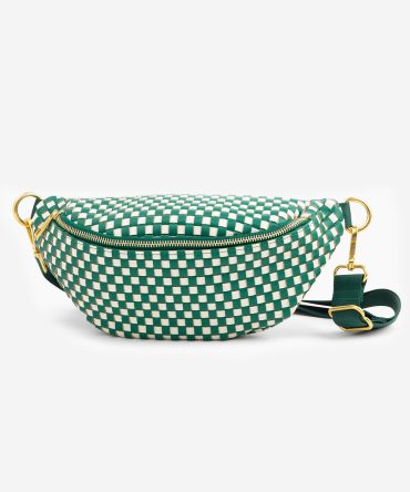 The Fawny Pack - Woven Green/White