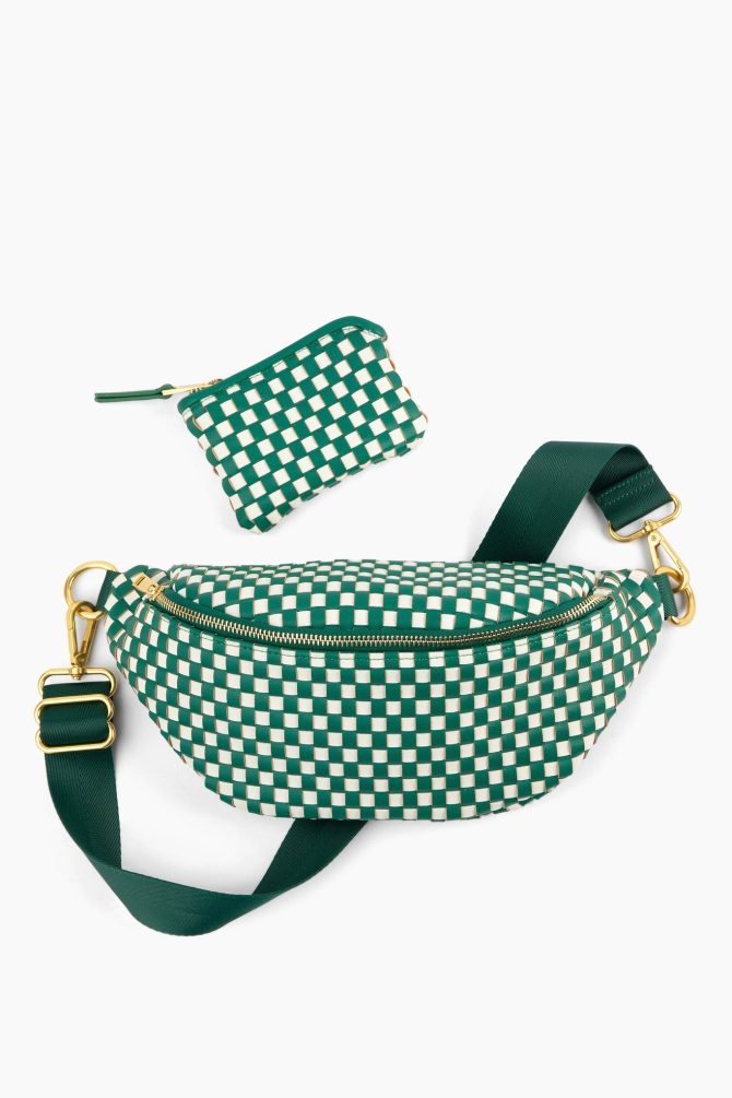 The Fawny Pack - Woven Green/White - Image 5