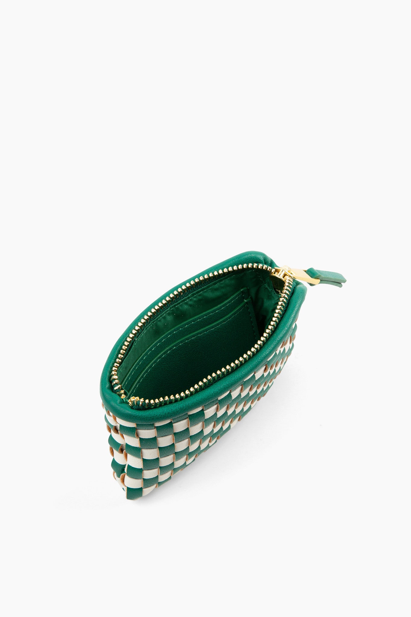 The Woven Wallet – Green/White