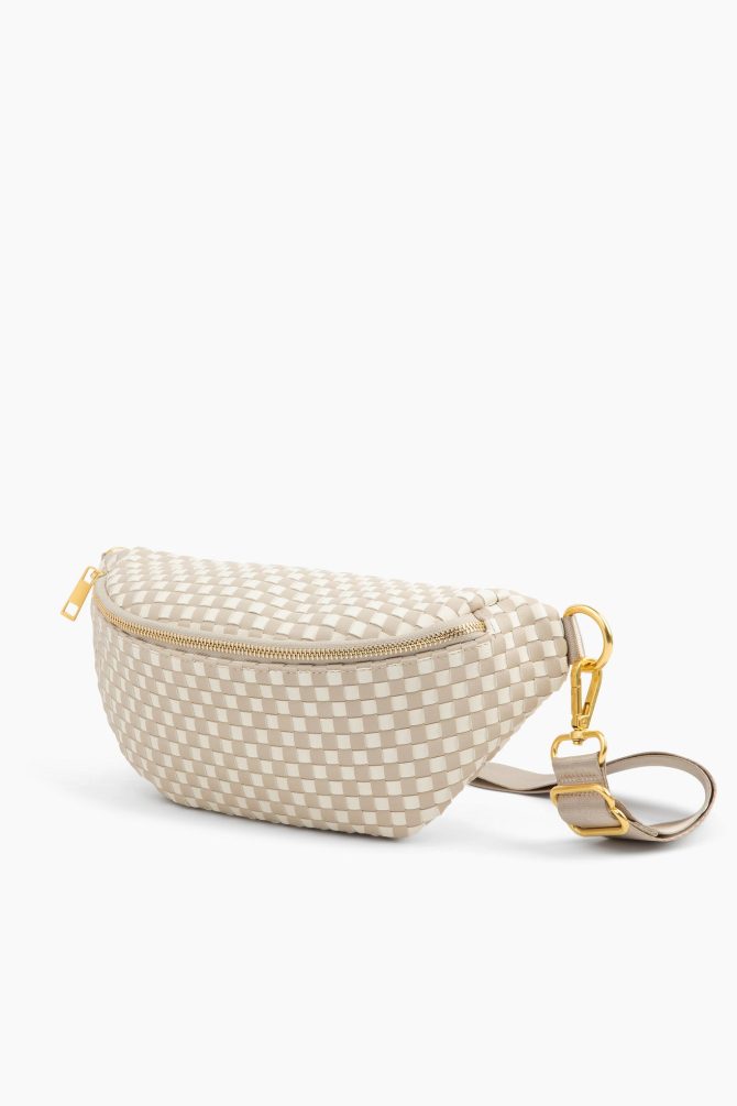 The Fawny Pack - Woven Beige/White - Image 2