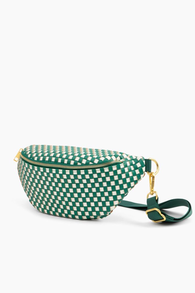 The Fawny Pack - Woven Green/White - Image 2