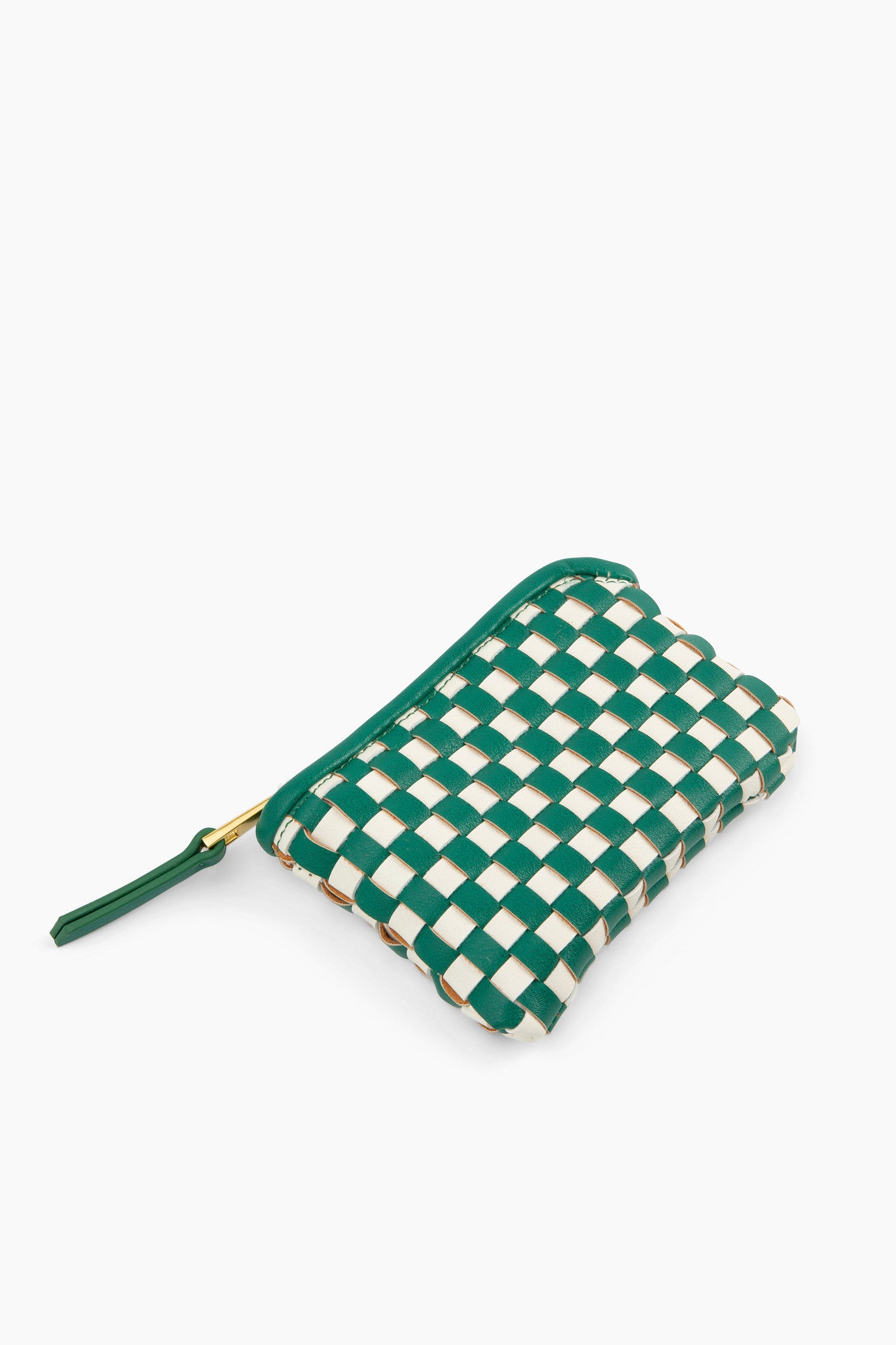 The Woven Wallet – Green/White