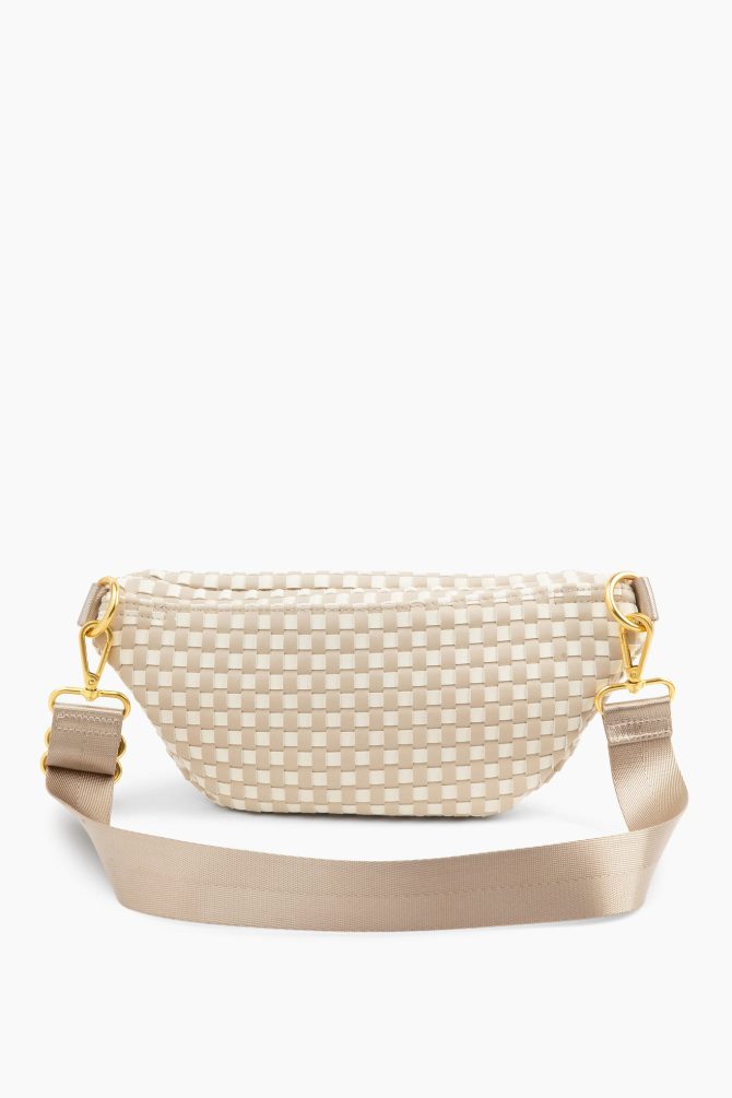The Fawny Pack - Woven Beige/White - Image 4